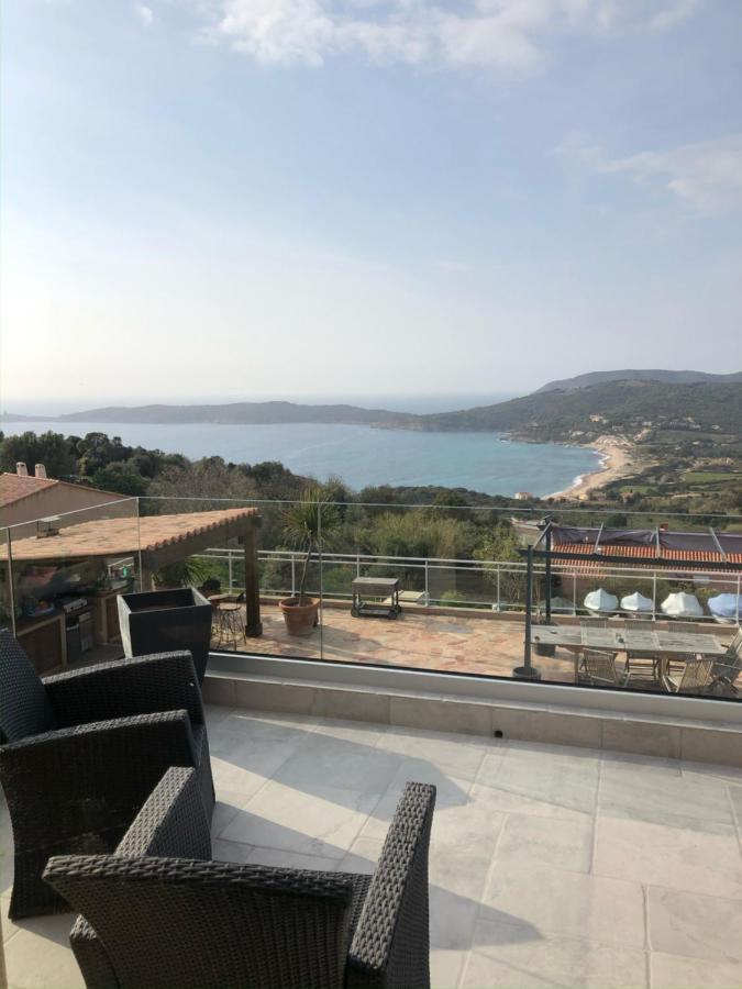 Haut De Villa - Vue Mer Avec Coucher De Soleil Cargèse Εξωτερικό φωτογραφία